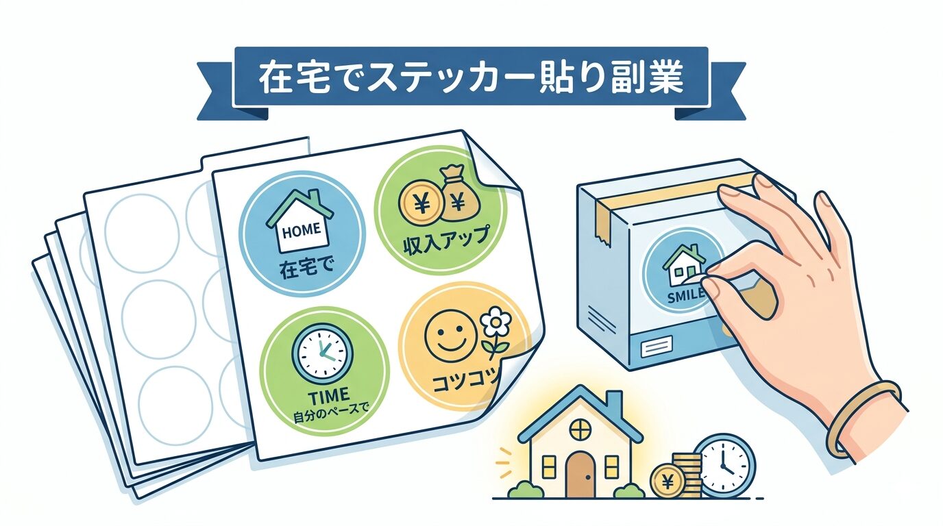 在宅 シール 貼り